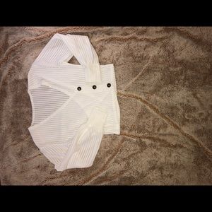 cute long sleeve white top